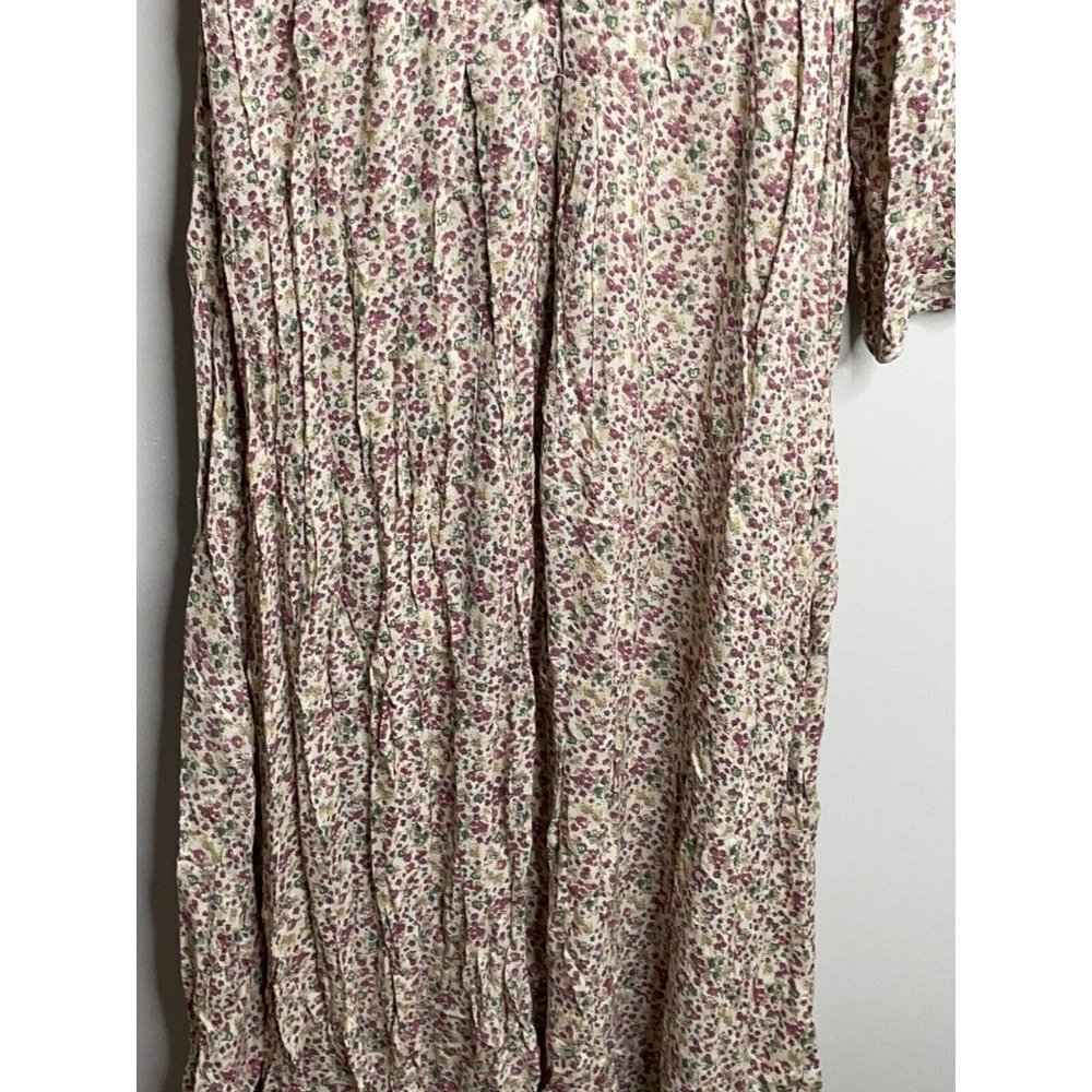 Free People Kadence Beaded Smocked Maxi Boho Duster Robe Button Size S NEW - Picture 6 of 9